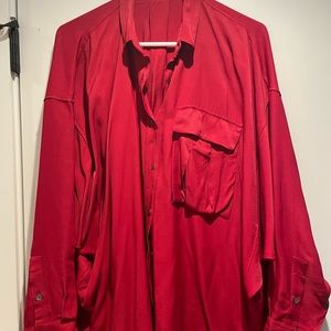 Aritzia - Wilfred Red Blouse